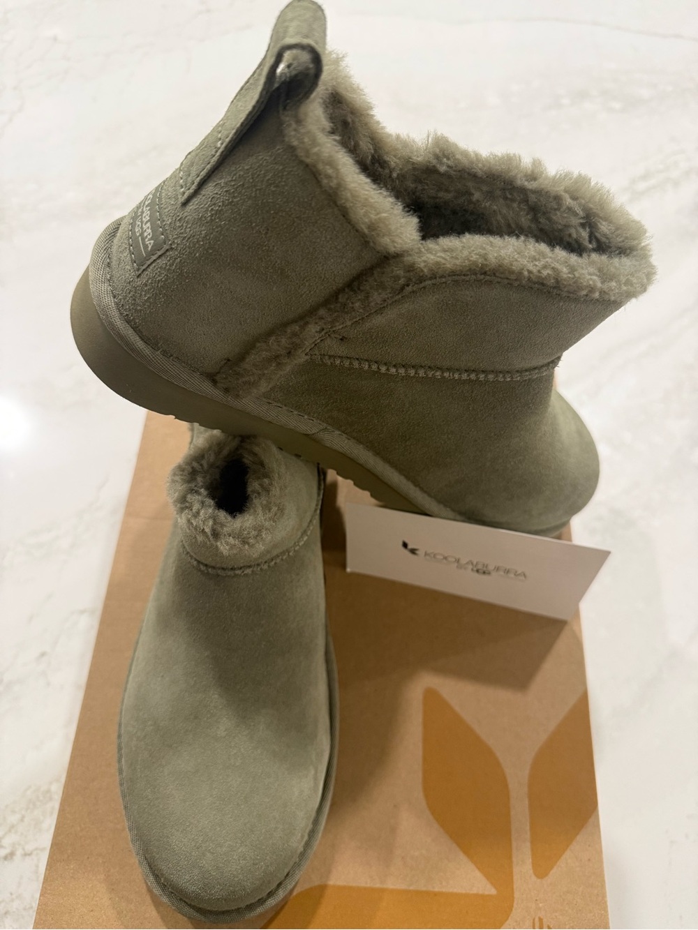 Koolaburra by UGG Koola Ultra Mini Boots, Sz 9, Lime, New in Box